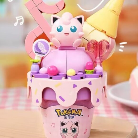 Keeppley Jigglypuff Pokémon Ice Cream Series Building Blocks – Collectible Set